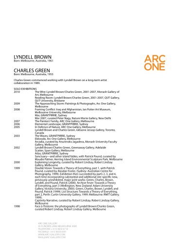 LY NDELL BROWN CHARLES GREEN - Arc One Gallery