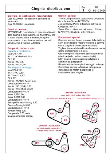 Cinghia distribuzione - AutoService Group