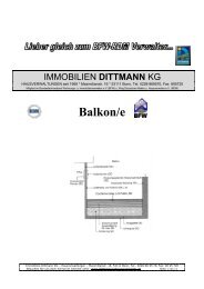 Balkon/e - Immobilien Dittmann KG