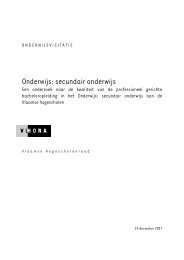 Onderwijs: secundair onderwijs - Vlhora