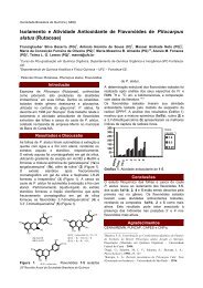 Isolamento e Atividade Antioxidante de FlavonÃƒÂ³ides de ... - SBQ