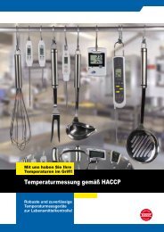 Temperaturmessung gemäß HACCP