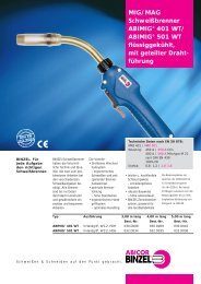 MIG/MAG SchweiÃbrenner ABIMIGÂ® 401 WT/ ABIMIGÂ® 501 WT ...