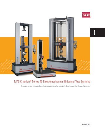 MTS CriterionÃ‚Â® Series 40 Electromechanical Universal Test Systems