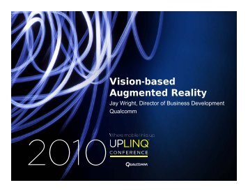 Vision-based Vision based Augmented Reality - Uplinq