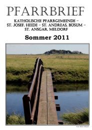 Sommer 2011 - Katholische Pfarrgemeinde St. Josef - Heide