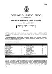 COMUNE DI BUSSOLENGO