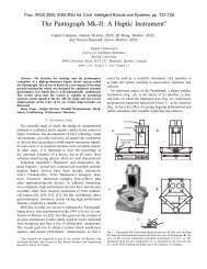 The Pantograph Mk-II: A Haptic Instrument - CIM - McGill University