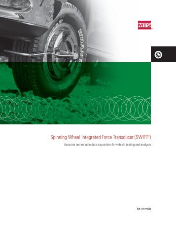 Spinning Wheel Integrated Force Transducer (SWIFTÃ‚Â®) - MTS