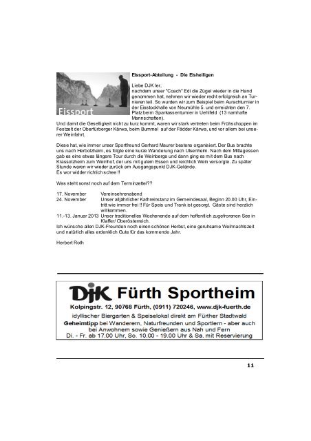 Heft 4 2012 - DJK Concordia Fürth 1920 e. V.