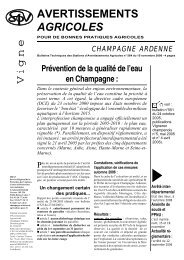avertissements agricoles 564 - Champagne info