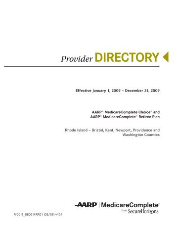Provider DIRECTORY - Uhcretiree.com