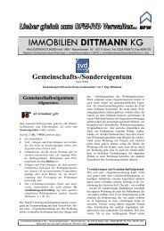 Gemeinschafts-/Sondereigentum - Immobilien Dittmann KG