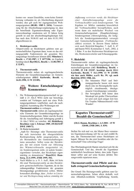 Gemeinschafts-/Sondereigentum - Immobilien Dittmann KG