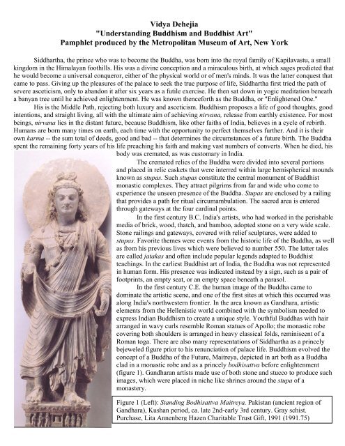 Buddhism and Buddhist Art, pamphlet from Met.pdf - Phs.poteau.k12 ...