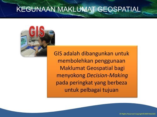 Implementation Of GIS MyGDI - Malaysia Geoportal