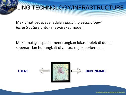 Implementation Of GIS MyGDI - Malaysia Geoportal