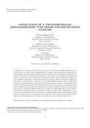 application of a two-dimensional hindmarsh-rose type model for ...