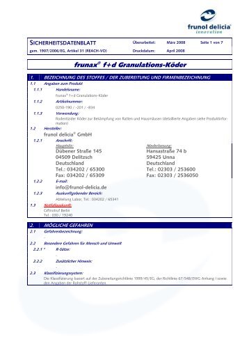 frunax® f+d Granulations-Köder - Leitermann