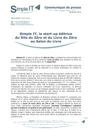 Simple IT, la start-up éditrice du Site du Zéro et du Livre du Zéro au ...