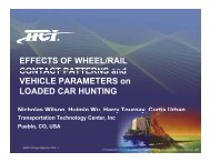EFFECTS OF WHEEL/RAIL CONTACT PATTERNS ... - Marts-rail.org