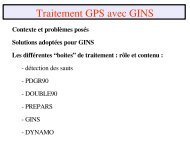 Traitement GPS avec GINS - CNES/CLS Analysis Center for IGS