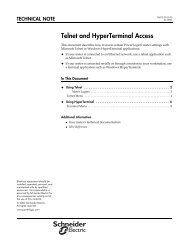 Telnet and Hyperterminal - Power Logic