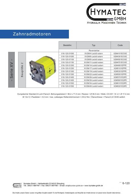 Zahnradmotoren - Hymatec GmbH