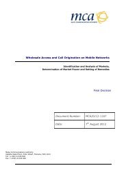 Mobile Wholesale Access and Call Origination Final Decision