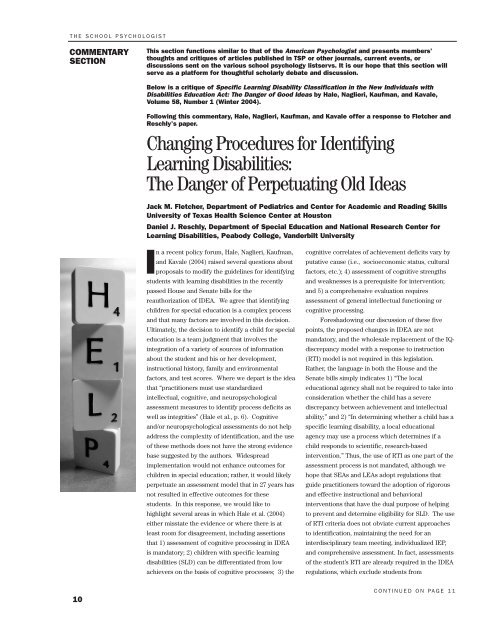 A Danger To Students With Disabilities >> Changing Procedures For Identifying Learning Disabilities The A Danger To Students With Disabilities >> Changing Procedures For Identifying Learning Disabilities The