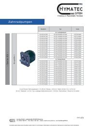 Zahnradpumpen - Hymatec GmbH