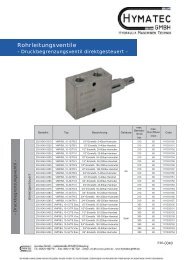 Rohrleitungsventile - Hymatec GmbH