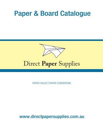 Front Cover Price List 2008 - Direct paper supplies