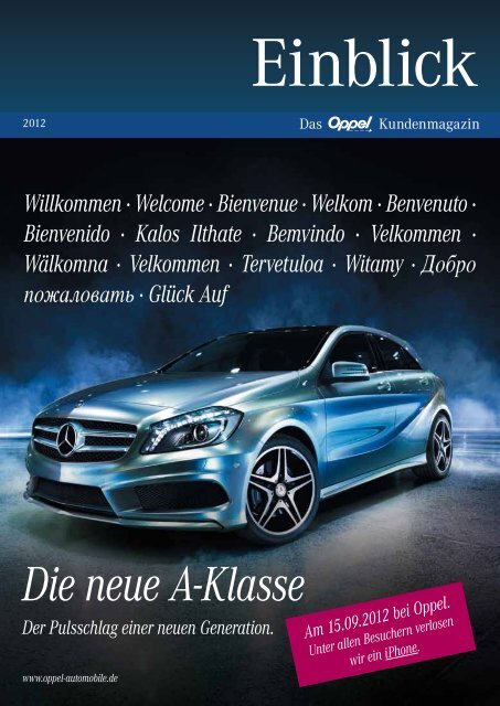 Kundenmagazin - Oppel Automobile