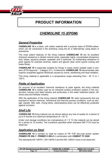 CHEMOLINE 15 Rev. A