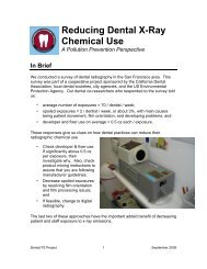 Reducing Dental X-Ray Chemical Use