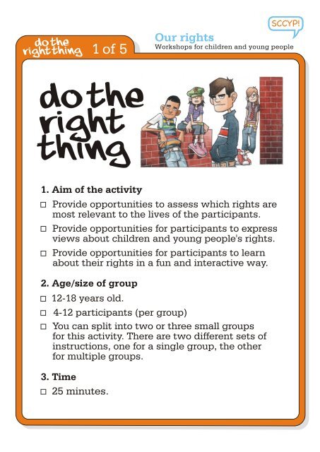 do the right thing worksheet pdf scotland s commissioner for