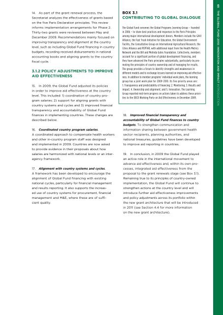 Global Fund: Progress Report 2010 - unaids