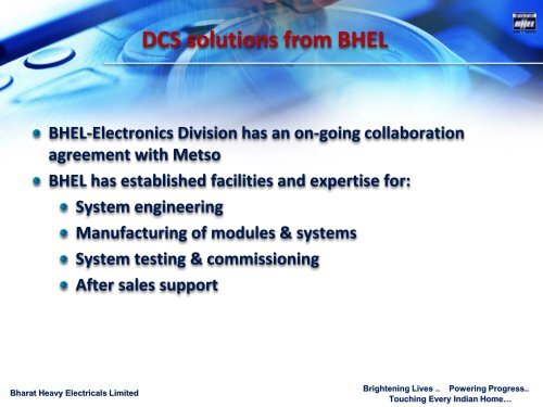 DCS solutions from BHEL - ARC Advisory Group