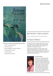 BETWEEN THE LEAVES by Katie Holmes - UWA Publishing