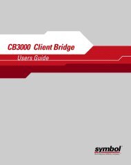 CB3000 Client Bridge Users Guide - Symbol