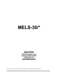 MELS-30/* - Balogh