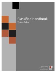 Classified Handbook - Ventura College