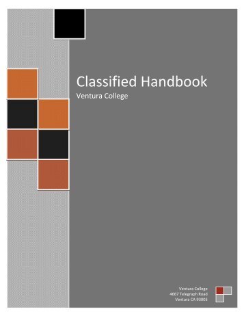 Classified Handbook - Ventura College