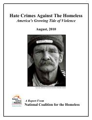 hate crimes against the homeless: america's growing tide of violence