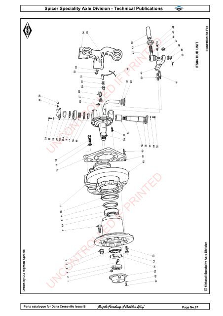 parts catalogue for dana crossville-off hwy