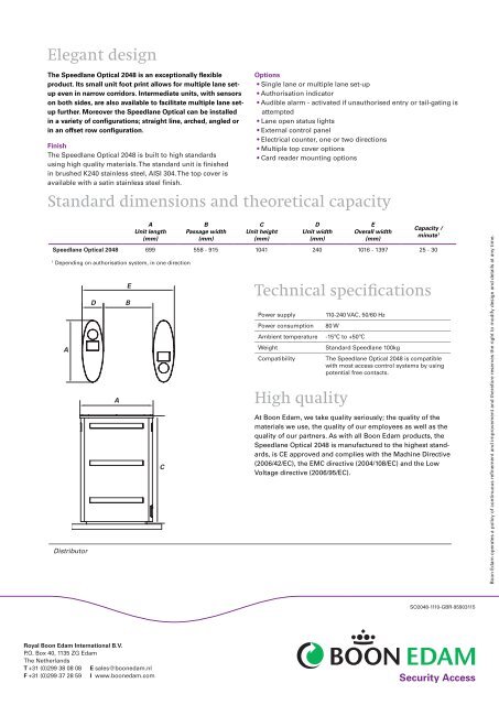 Speedlane Optical 2048 (.pdf) - Fagel