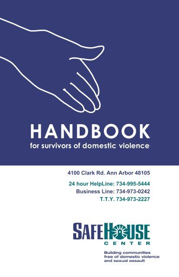 Download the Survivor's Handbook - SafeHouse Center