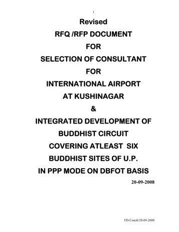 Revised RFQ /RFP DOCUMENT FOR SELECTION - Uttar Pradesh ...