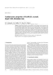 Luminescence properties of KAlP2O7 crystals doped with chromium ...